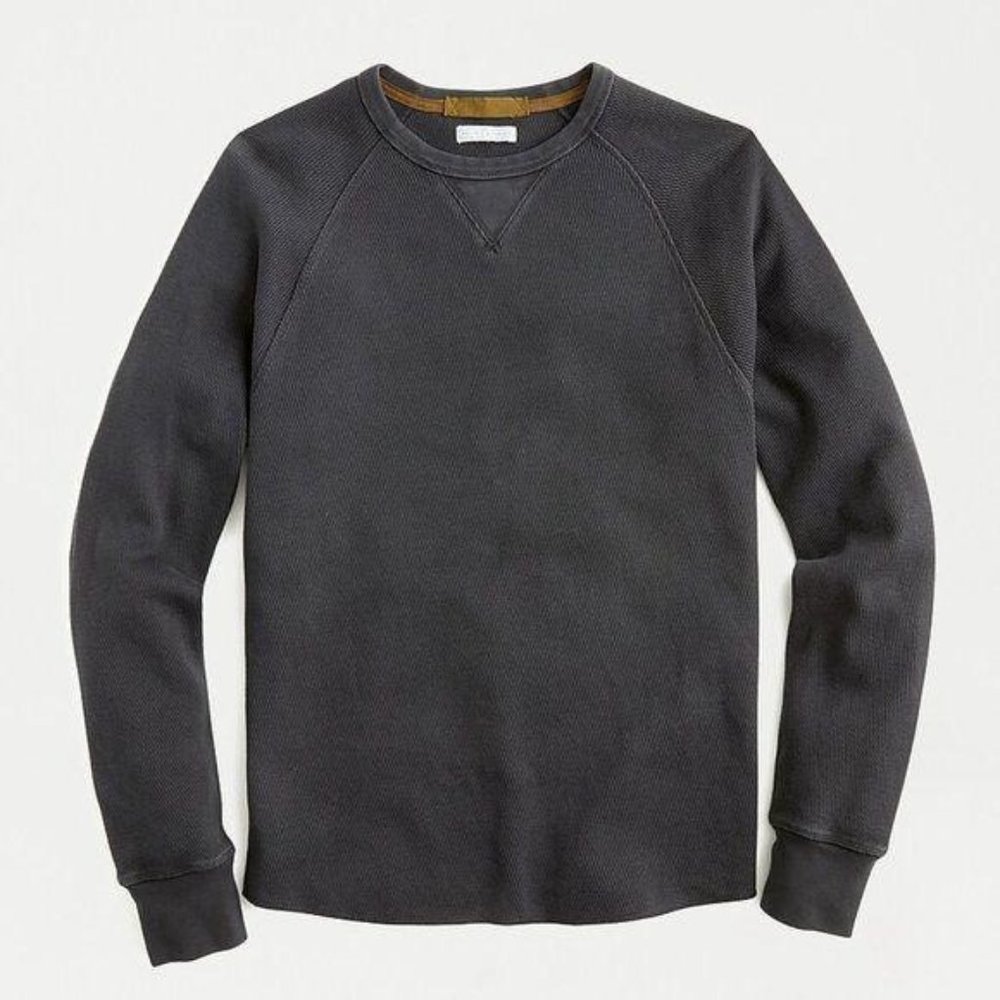 J. Crew Wallace & Barnes Thermal Crewneck Top L - Picture 5 of 6